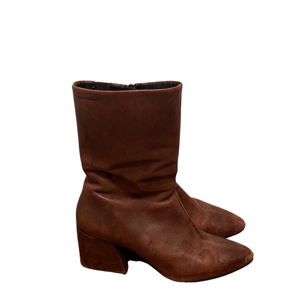 Vagabond brown heel boots